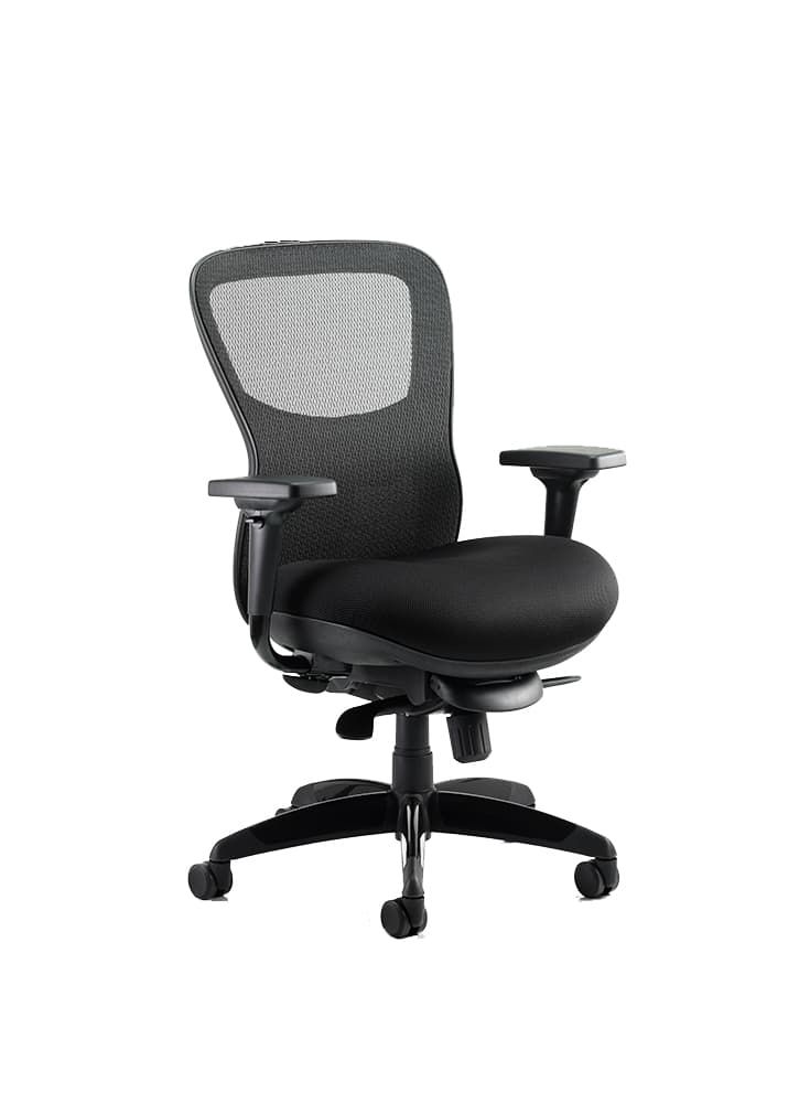 Stealth Shadow II Black Airmesh Seat and Mesh Back Ergonomic Office Chair