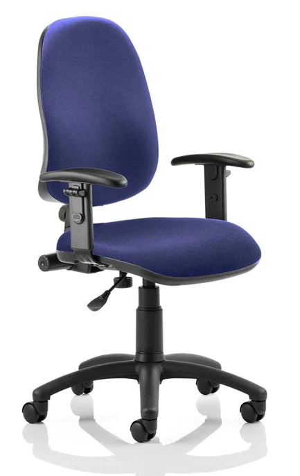 Eclipse 1 Plus Fabric Operator Office Chair - Optional Colour and Armrests