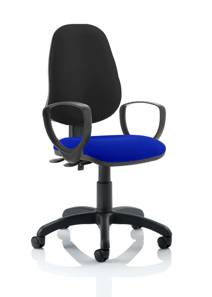 Eclipse 2 Plus Fabric Operator Office Chair - Optional Colour and Armrests