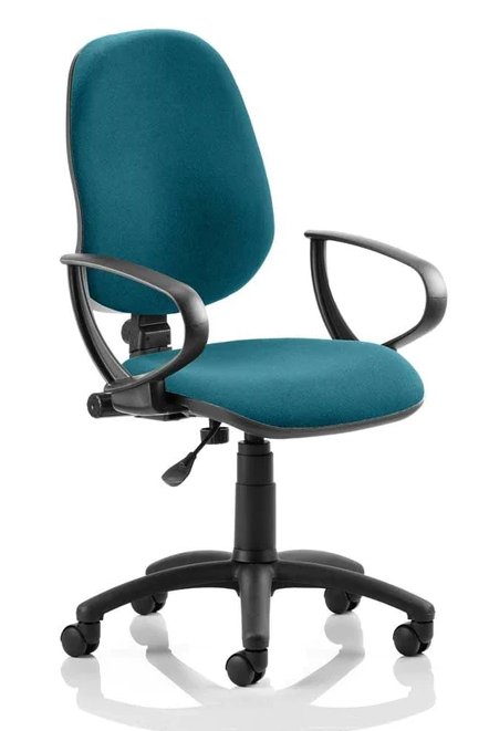 Eclipse 1 Plus Fabric Operator Office Chair - Optional Colour and Armrests