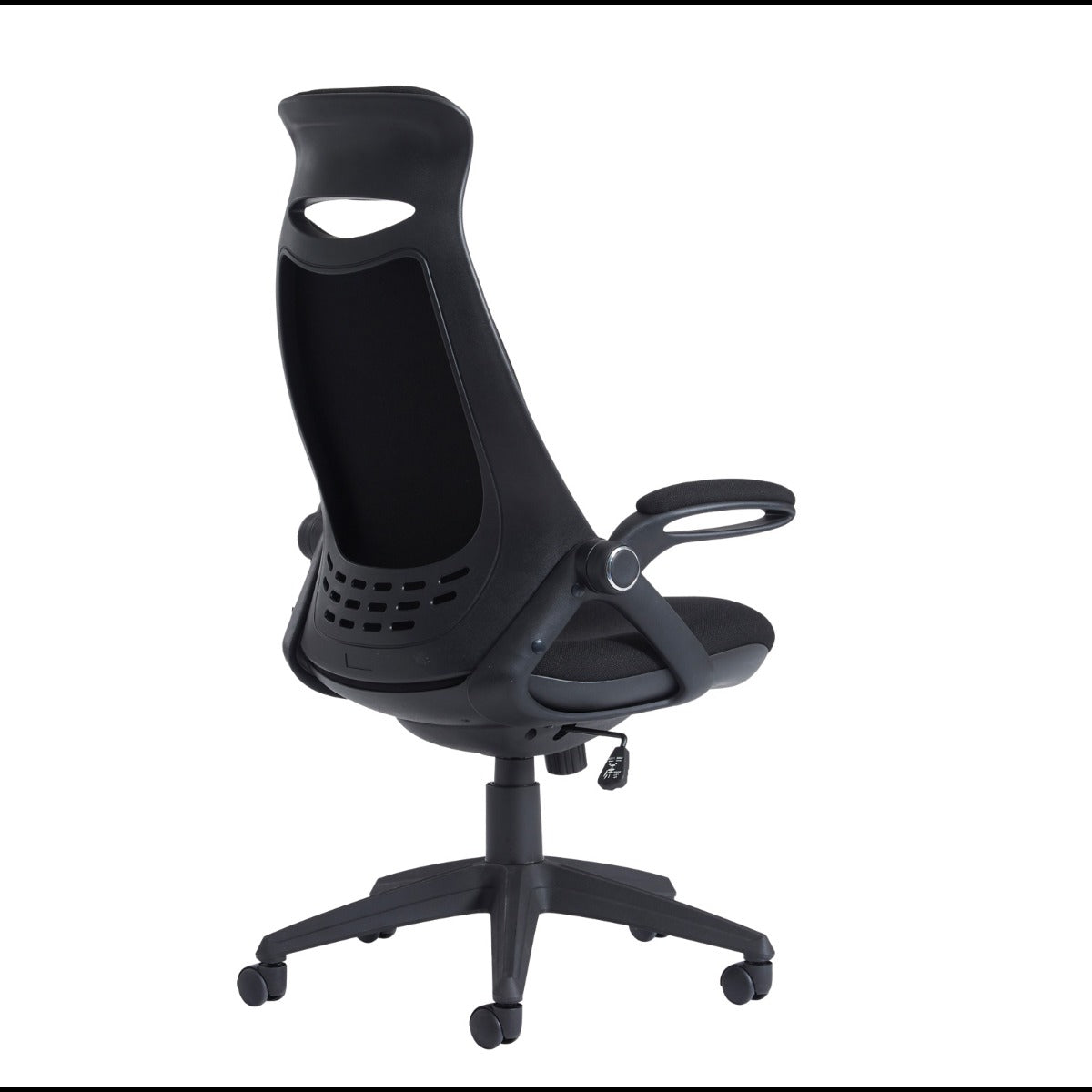 Tuscan High Back Fabric Office Chair with Head Support - Black or Blue Option