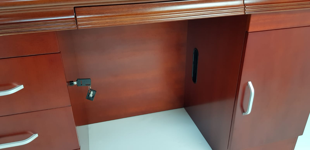 Executive Home Office Desk In Mahogany - 1600mm - UBA161