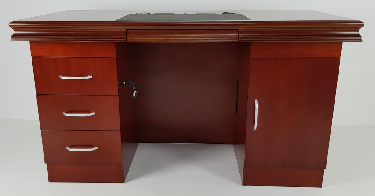 Executive Home Office Desk In Mahogany - 1600mm - UBA161