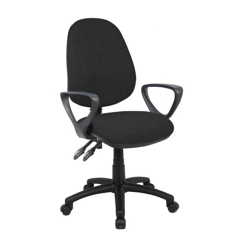 Vantage 100 Fabric Operator Chair - V100 - Black, Blue, Burgundy, Charcoal, Grey or Red Option