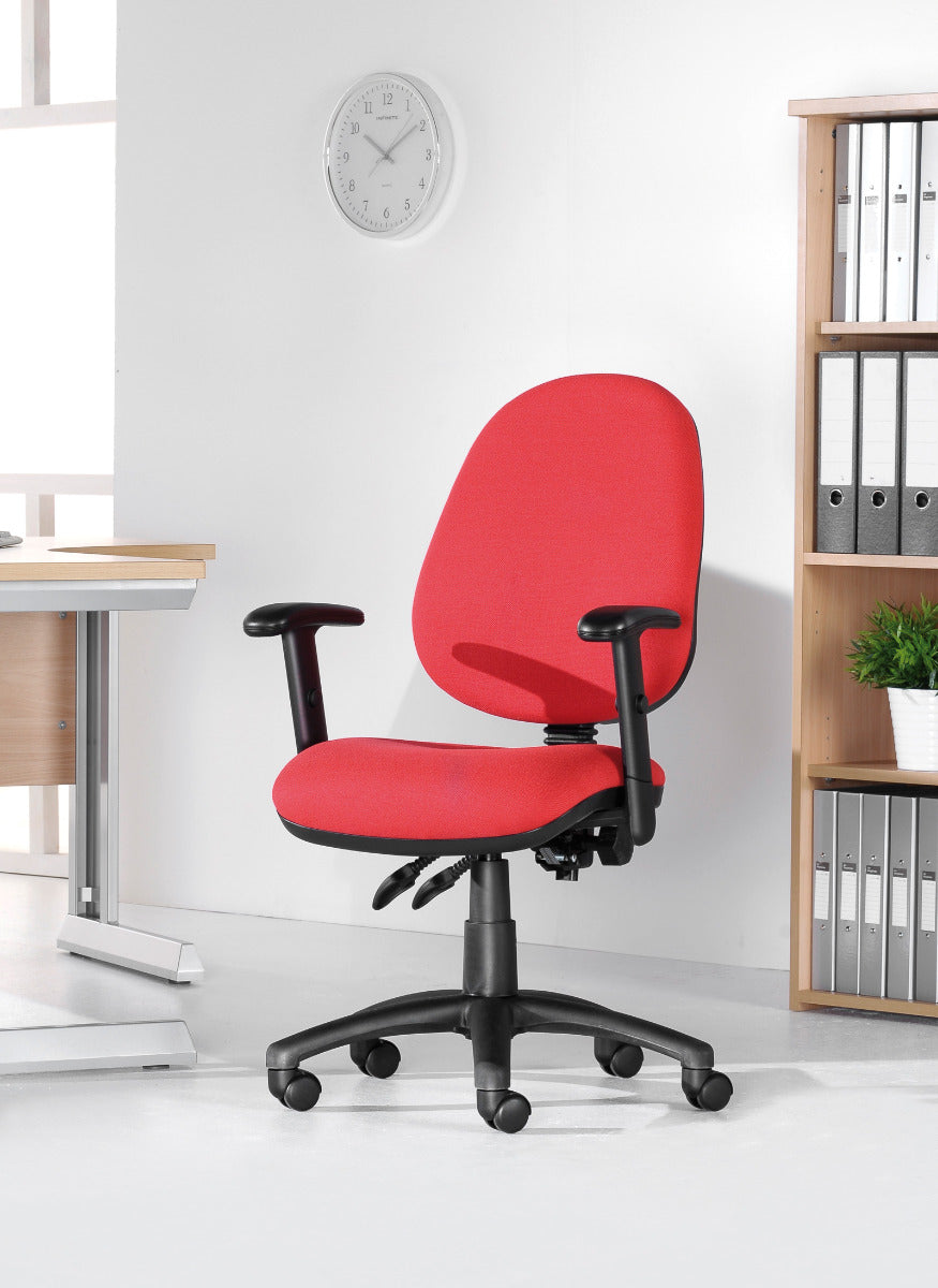 Vantage 200 Fabric Operator Chair - V200 - Black, Blue, Charcoal or Red Option