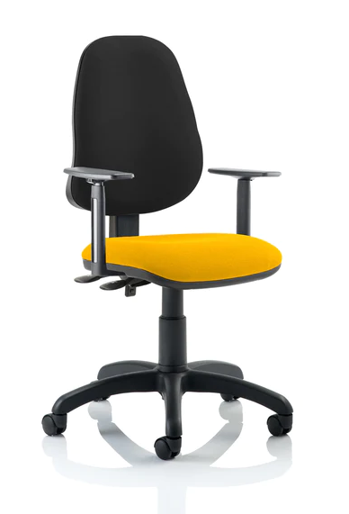 Eclipse 2 Plus Fabric Operator Office Chair - Optional Colour and Armrests