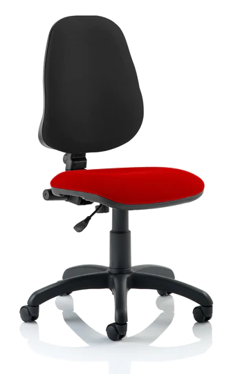 Eclipse 1 Plus Fabric Operator Office Chair - Optional Colour and Armrests