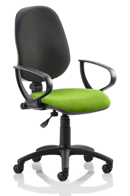 Eclipse 1 Plus Fabric Operator Office Chair - Optional Colour and Armrests