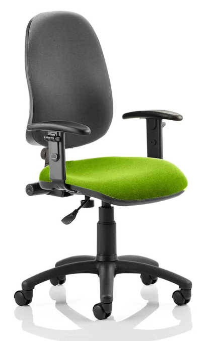 Eclipse 1 Plus Fabric Operator Office Chair - Optional Colour and Armrests