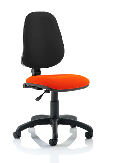 Eclipse 1 Plus Fabric Operator Office Chair - Optional Colour and Armrests