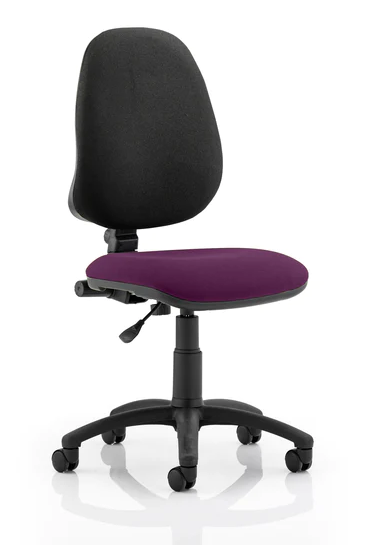 Eclipse 1 Plus Fabric Operator Office Chair - Optional Colour and Armrests
