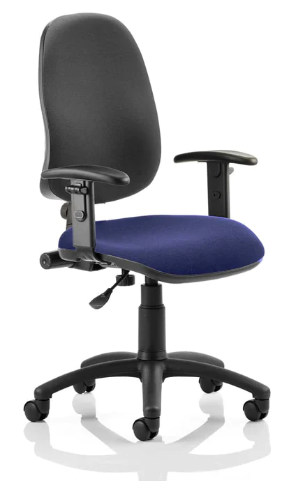 Eclipse 1 Plus Fabric Operator Office Chair - Optional Colour and Armrests