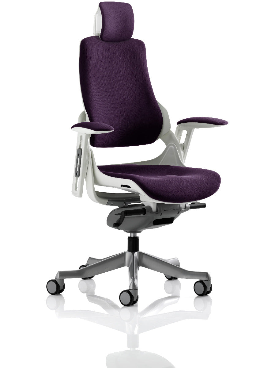 Zure Orthopaedic Fabric Office Chair - Optional Colour and Headrest