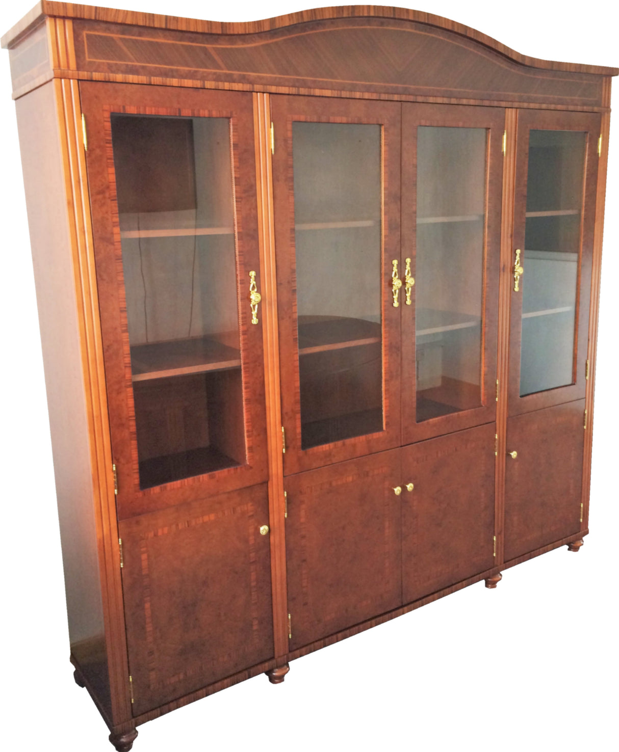 EX SHOWROOM - Premium Solid Wood Executive Bookcase - 2200mm - 0809A
