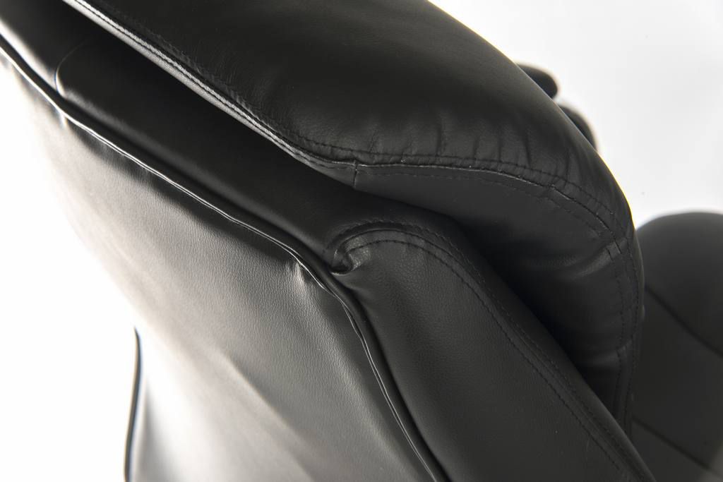 Black Bonded Leather Visitor Cantilever Chair - GOLIATH-LIGHT-VISITOR
