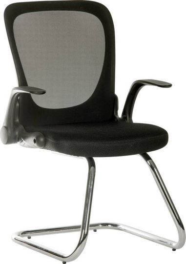 Black Mesh Meeting Visitor Chair - FLIP-MESH-VISITOR