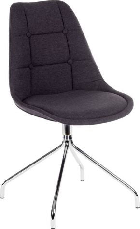 Modern Fabric Meeting Reception Room Chair - Plum or Graphite Option - Sold in Packs of Two - BREAKOUT