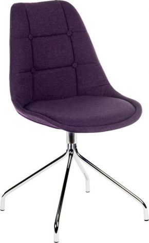 Modern Fabric Meeting Reception Room Chair - Plum or Graphite Option -  Sold in Packs of Two - BREAKOUT