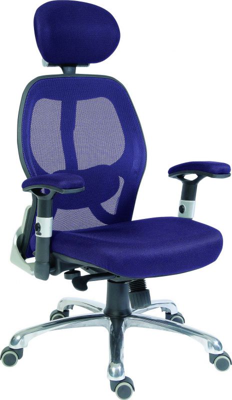 High Tech Mesh Back Executive Chair - Black or Blue Option - COBHAM