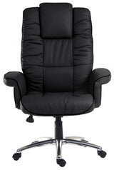 Black Leather Executive Office Chair - LOMBARD