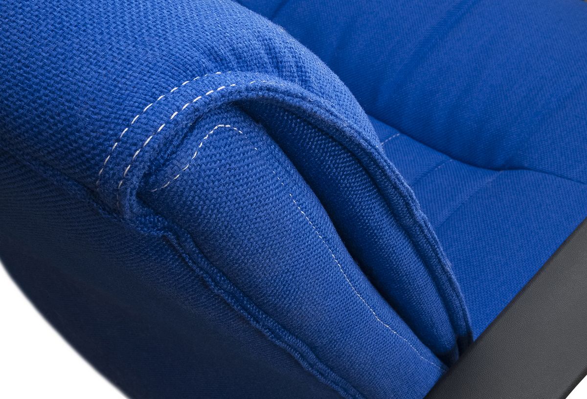 Blue Fabric Swivel Office Chair - MILAN