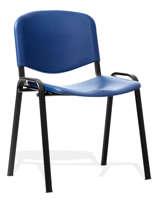 ISO Poly Plastic Chair with Black Frame