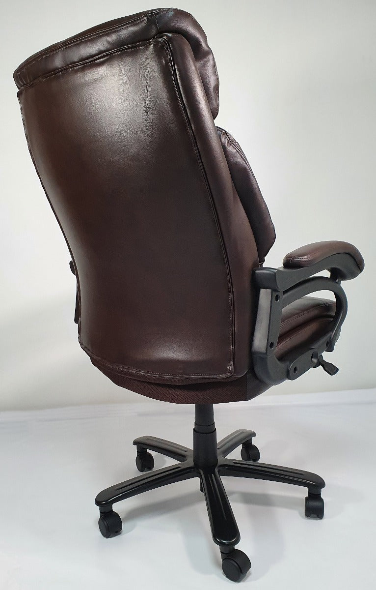 Heavy Duty Brown Leather Executive Office Chair - 2181E - Up to 28 Stone
