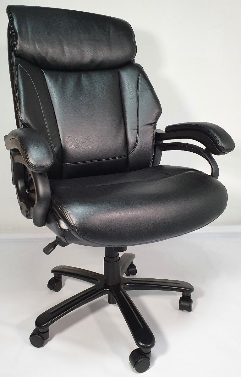 Heavy Duty Black Leather Executive Office Chair - 2181E - Up to 28 Stone