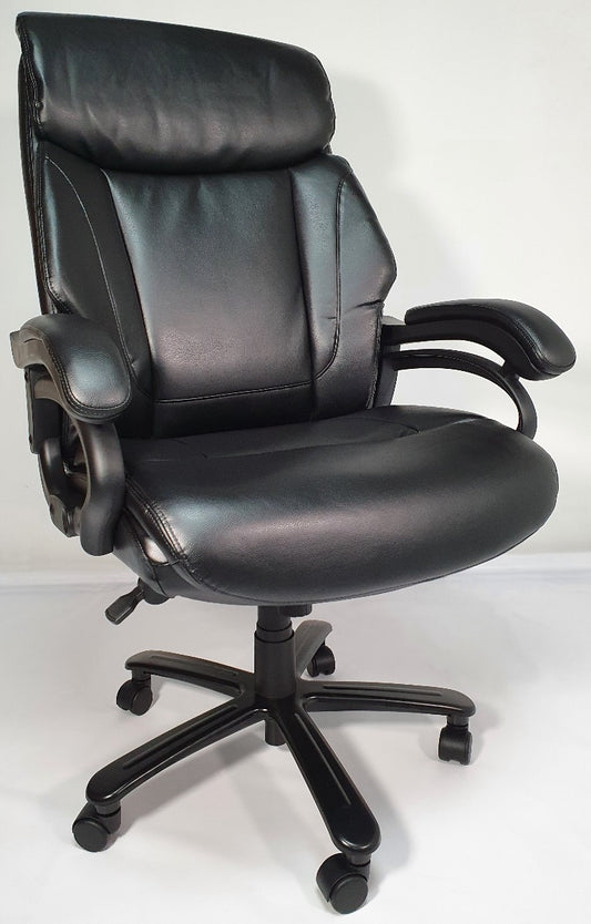 Heavy Duty Black Leather Executive Office Chair - 2181E - Up to 28 Stone