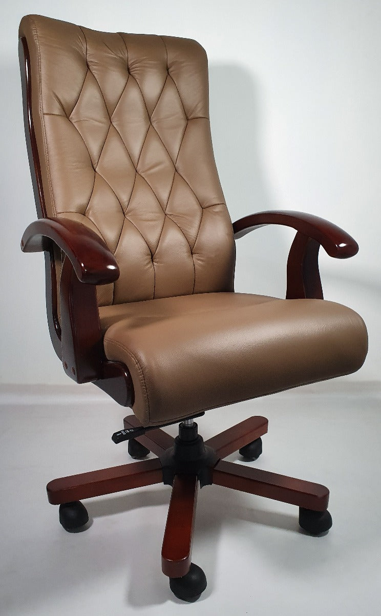 Brown Leather Executive Office Chair CHA-WS-977