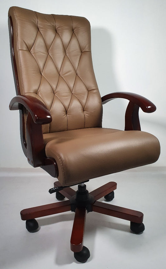 Brown Leather Executive Office Chair CHA-WS-977