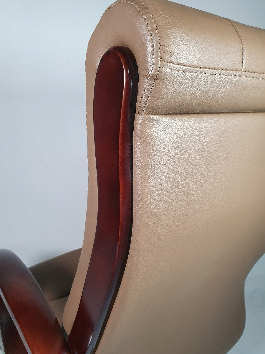 Brown Leather Executive Office Chair CHA-WS-977