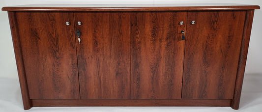 Medium Oak Four Door Executive Cupboard - 1780mm - 6846T-4DR