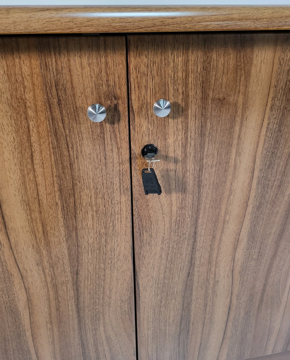 Light Oak Three Door Cupboard - 6846T-3DR