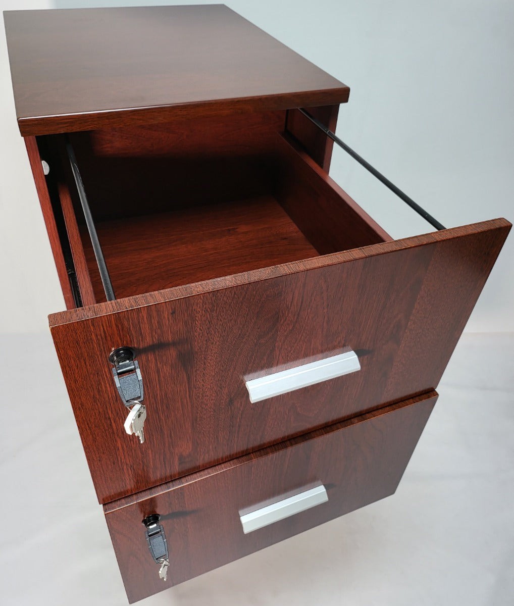 Mahogany Four Drawer Executive Filing Cabinet - AB84
