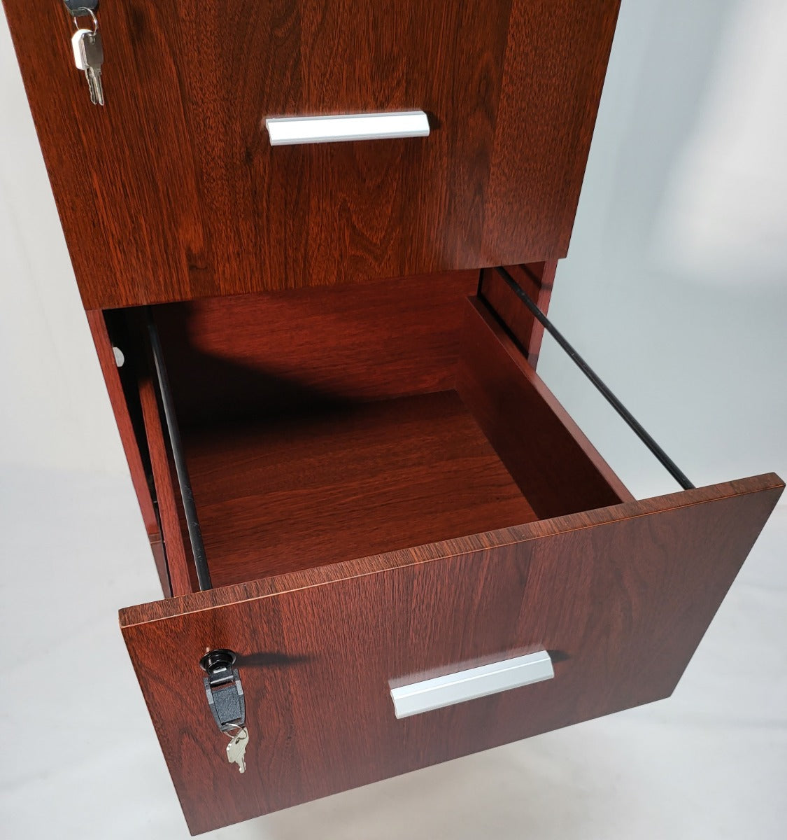 Mahogany Four Drawer Executive Filing Cabinet - AB84