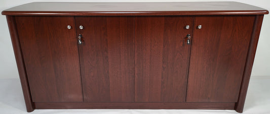 Executive Mahogany Four Door Cupboard - 1780mm - 6846T-4DR