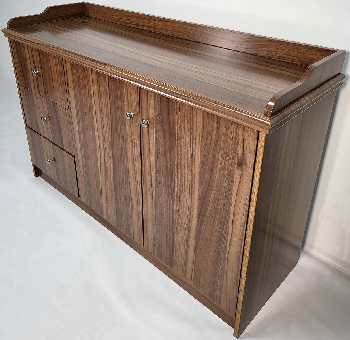120cm Wide Light Oak Cupboard with Integrated Drawers - 2K01