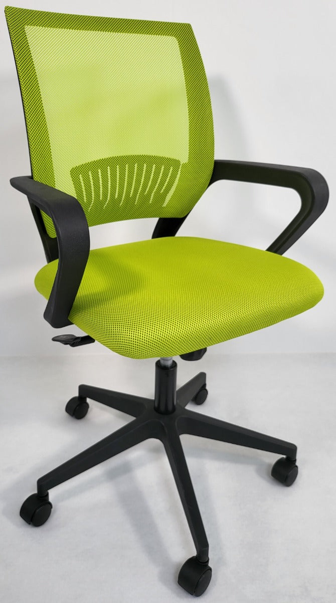 Stylish Green Mesh Medium Back Office Chair - FD07