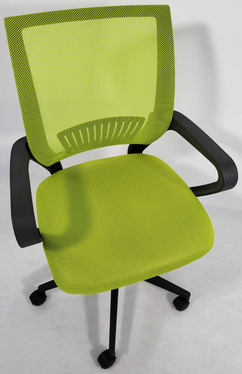 Stylish Green Mesh Medium Back Office Chair - FD07