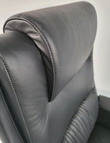 Genuine Hide Black Leather High Back Executive Office Chair - KW-8618