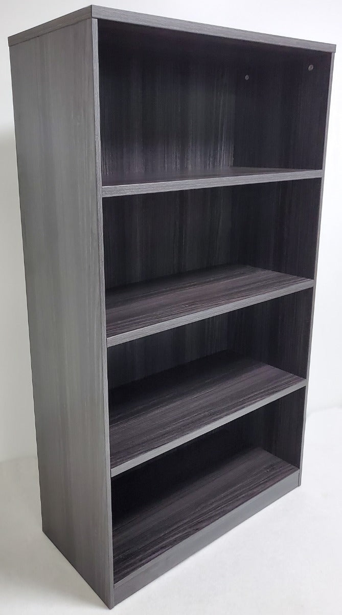 Modern Grey Oak Open Bookshelf - 900mm Wide - LX-AB01