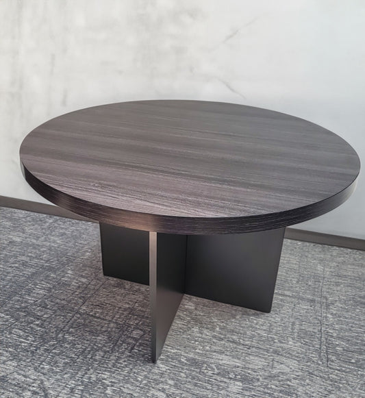 Modern Grey Oak Round Meeting Table - 1200mm - LX-B02-1.2