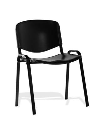 ISO Poly Plastic Chair with Black Frame