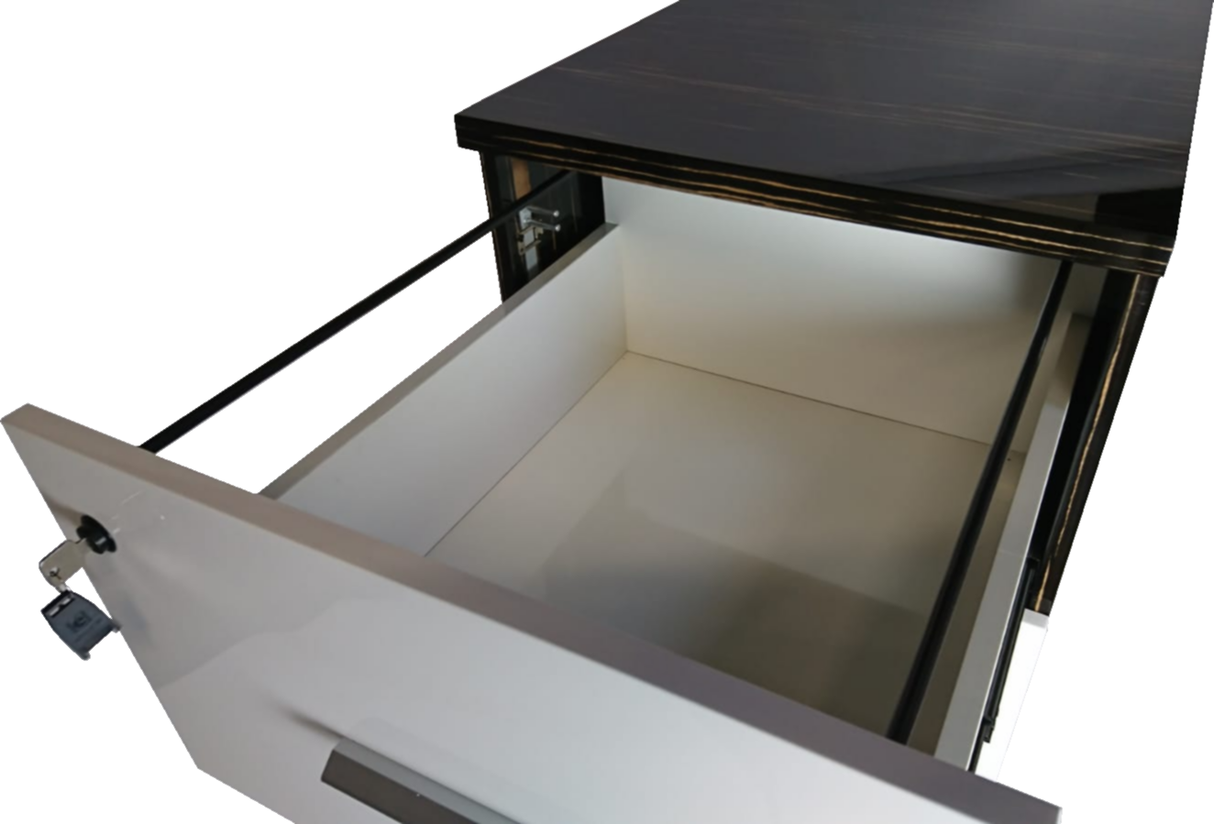 Senato Zebrano Executive Office Four Drawer Filing Cabinet