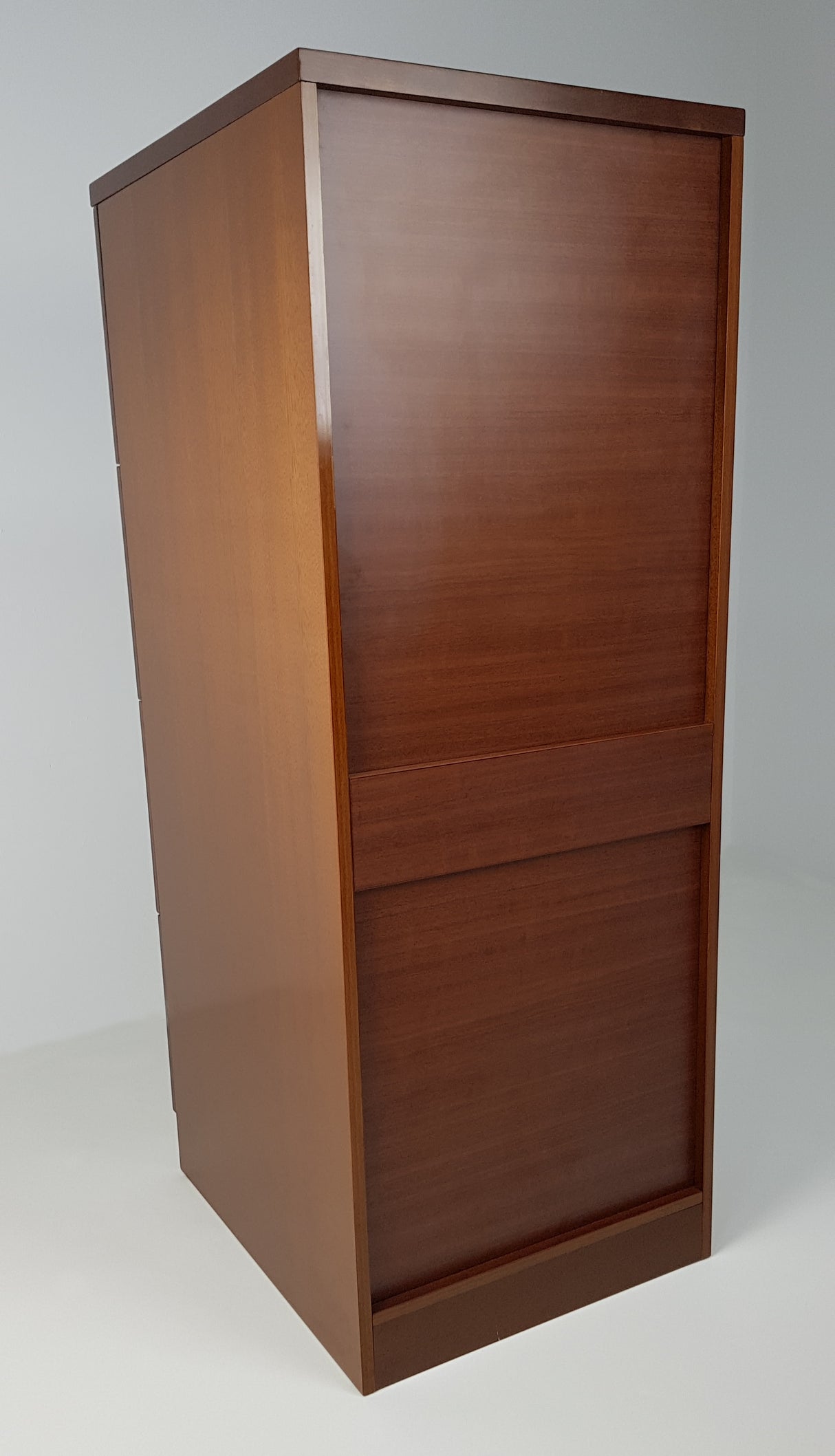 Light Walnut Four Drawer Executive Filing Cabinet - AB84