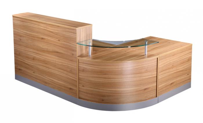 Reception Desk Counter - American Black Walnut