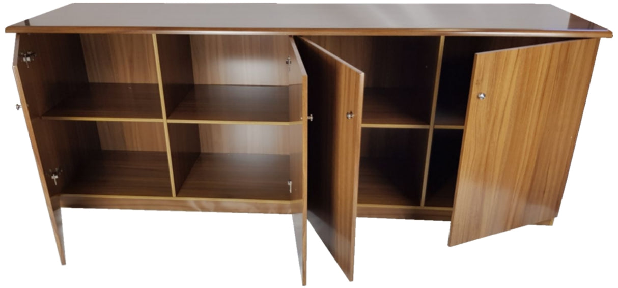 Executive Light Oak 4 Door Cupboard - 6846D