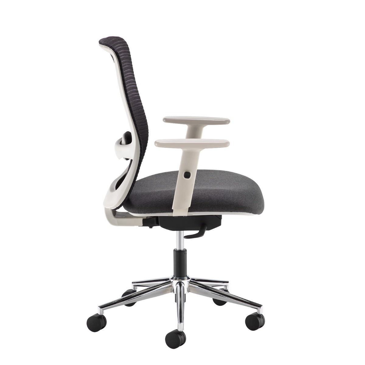 Arcade Black Mesh Back and Grey Fabric Seat