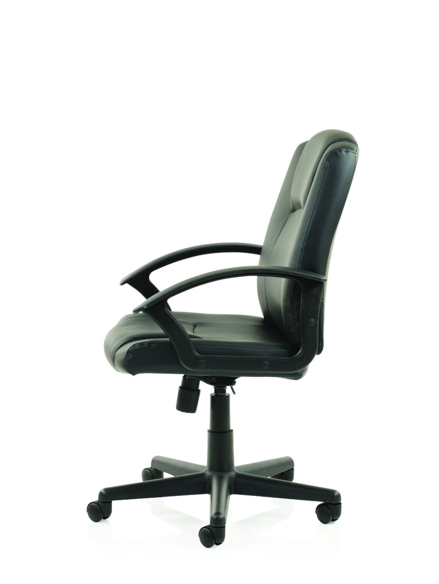Bella Black Leather Office Chair